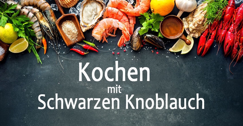 Kochen mit schwarzen Knoblauch Black Garlic Cooking